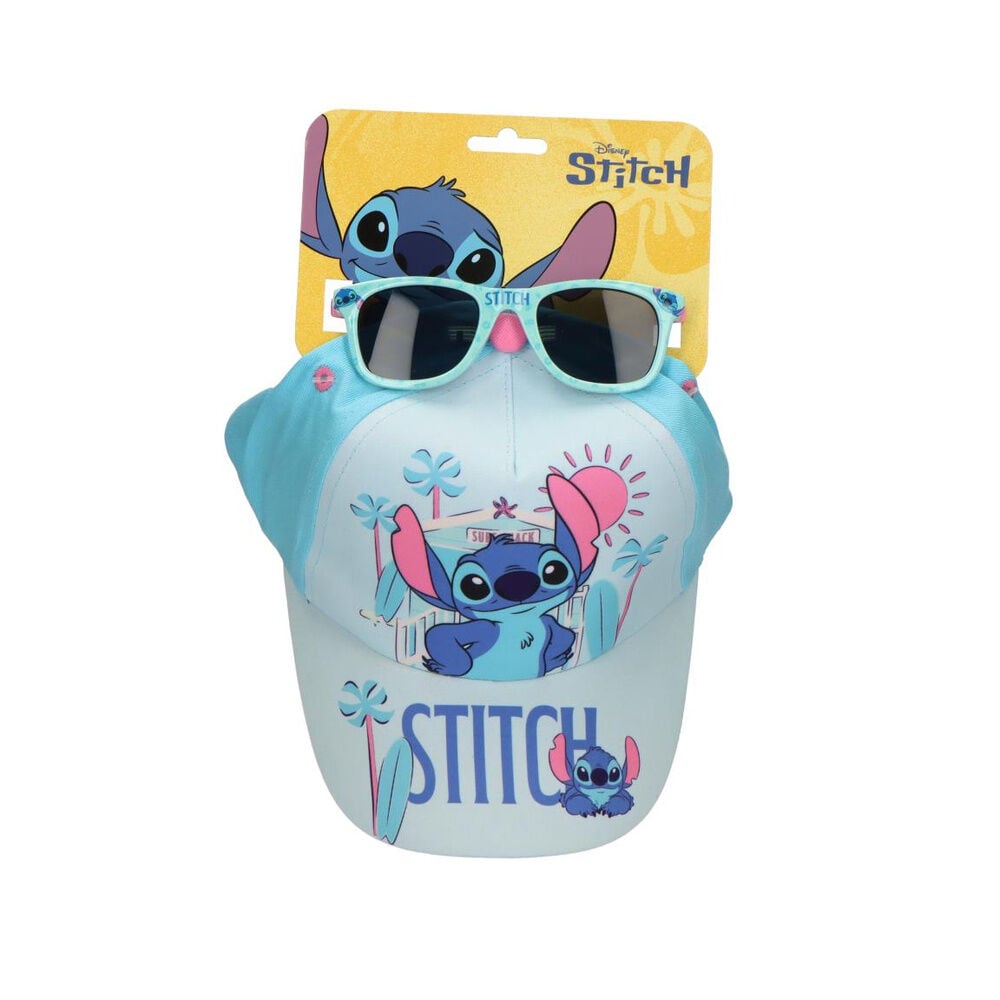 Stitch Disney hat and sunglasses set