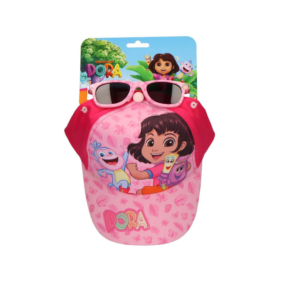 dora the explorer hat and sunglasses set