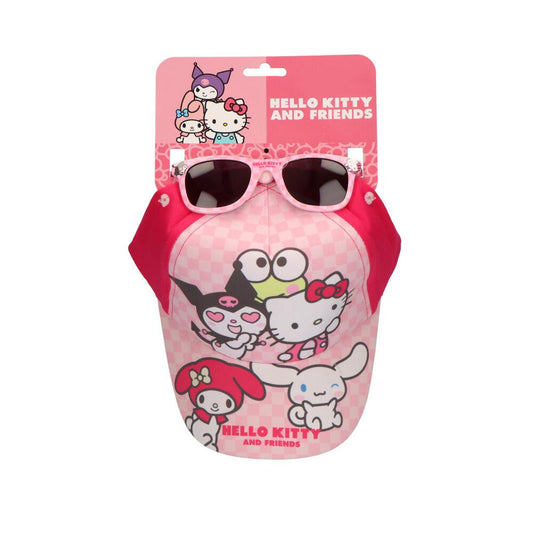 hello kitty and friends cap  sunglasses set
