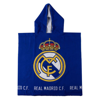 real madrid microfiber towel poncho