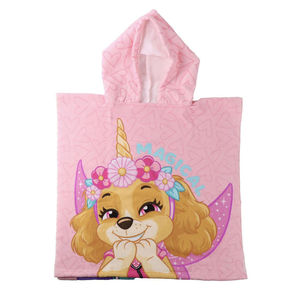 Paw Patrol microfiber poncho towel