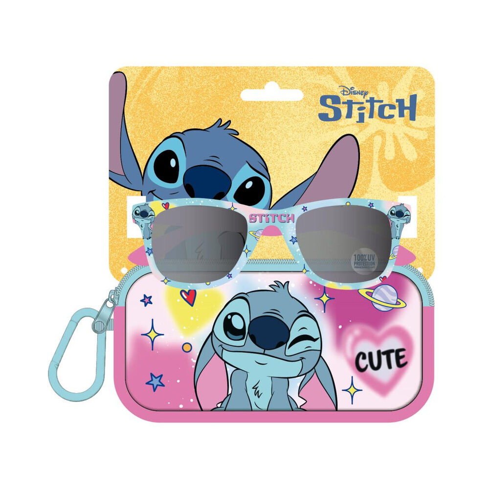 Lunettes de soleil Disney Stitch + étui