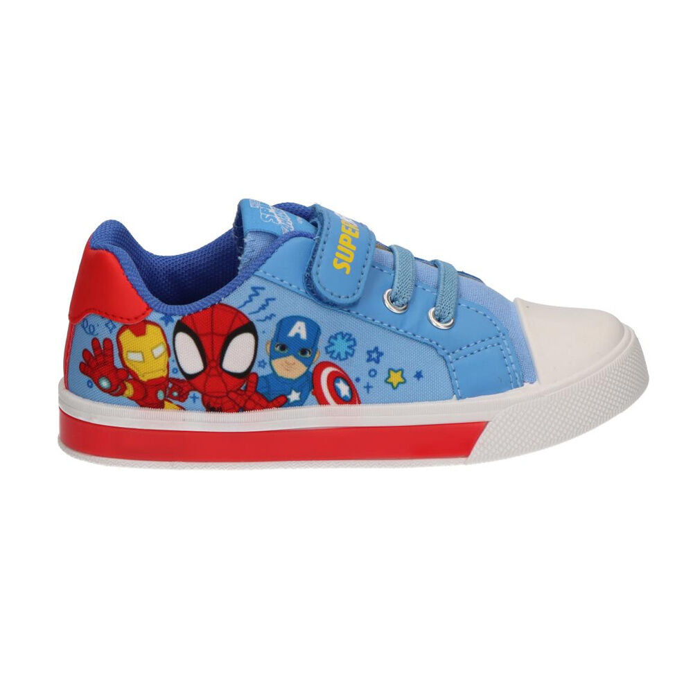spidey marvel canvas sneakers with lights