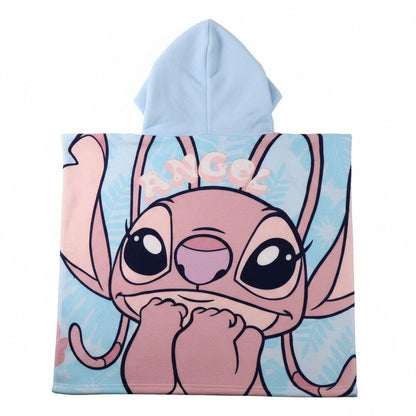 Stitch Disney microfiber towel poncho.