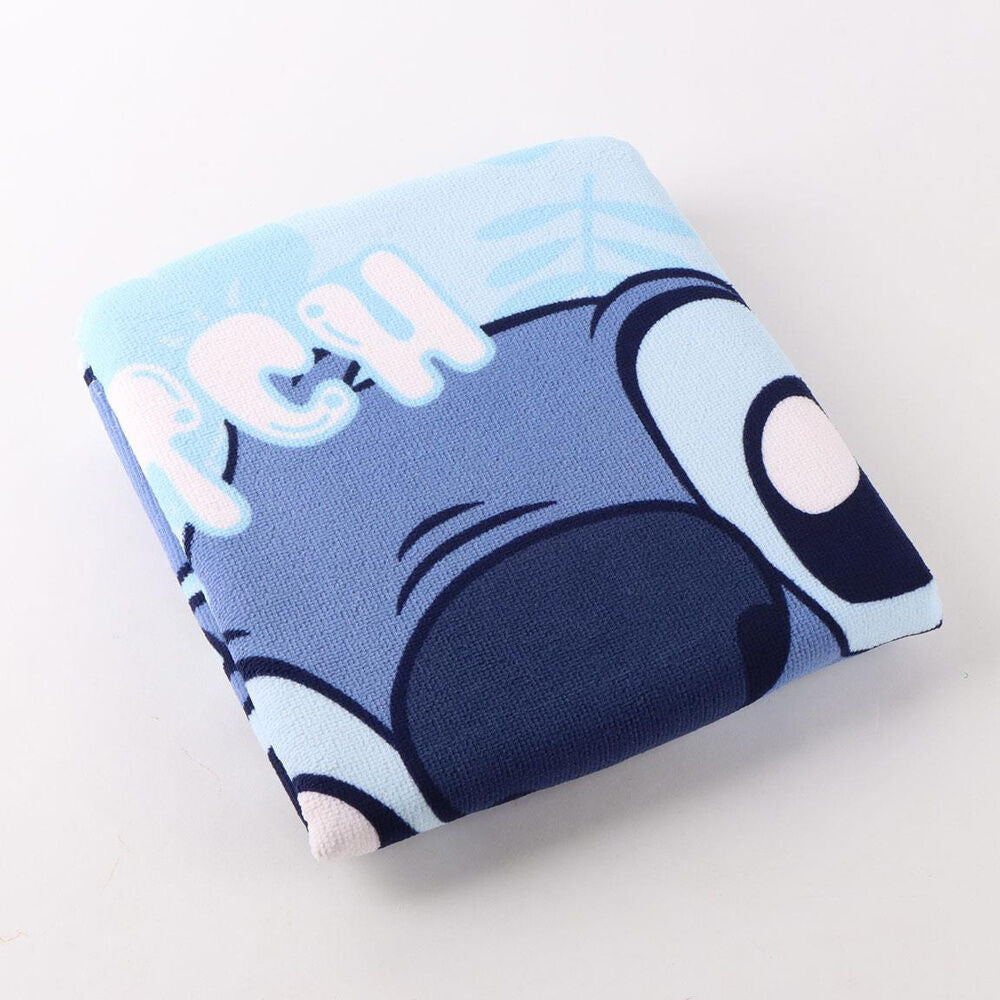 Stitch Disney microfiber towel poncho.