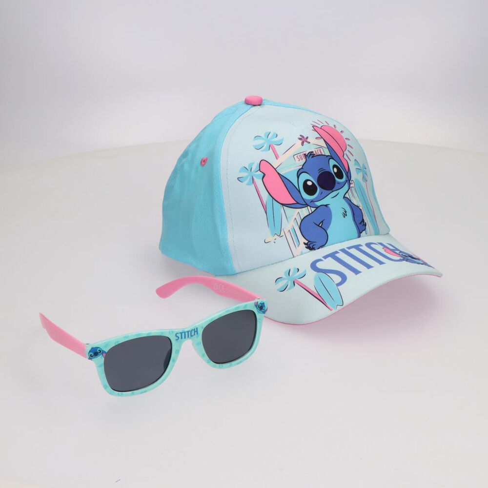 Stitch Disney hat and sunglasses set