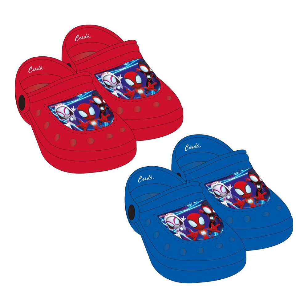 assorted marvel spidey clogs
