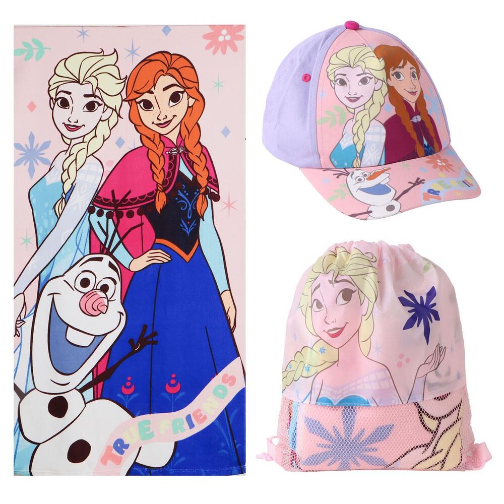 disney frozen towel  sleeping bag  and cap set