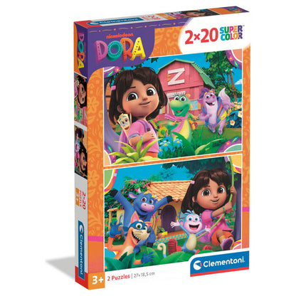 dora the explorer puzzle 2x20pcs