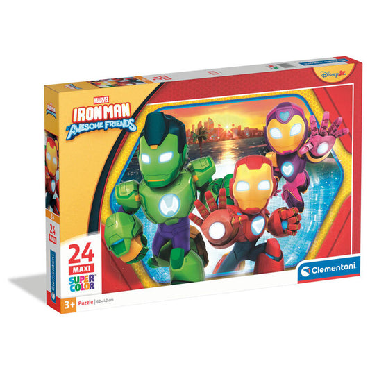 puzzle maxi iron man and his super team marvel 24pcs