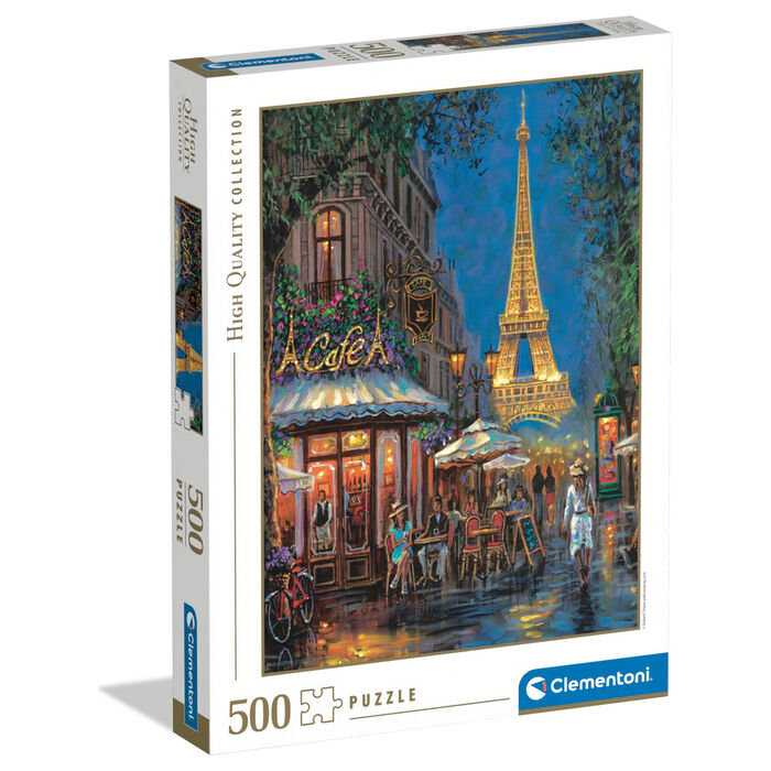 puzzle night at the eiffel cafe 500pcs