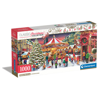 christmas village panorama puzzle 1000pcs