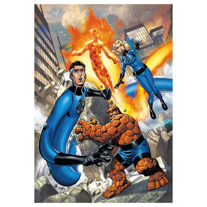 Quebra cabeça Marvel Quarteto Fantástico 180 peças