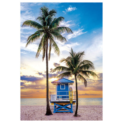 Quebra cabeça de 500 peças da praia de Miami Flórida