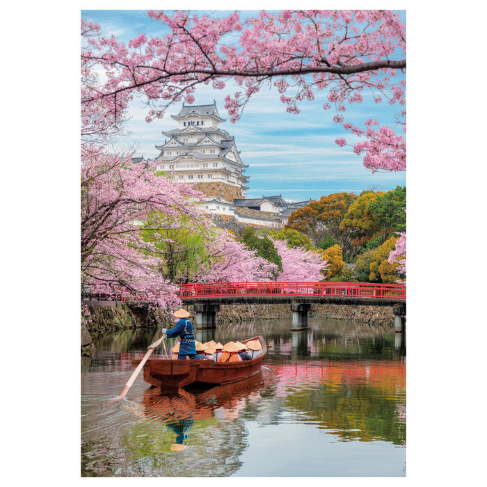 Puzzle Zamek Himeji na wiosnę 1000 elementów