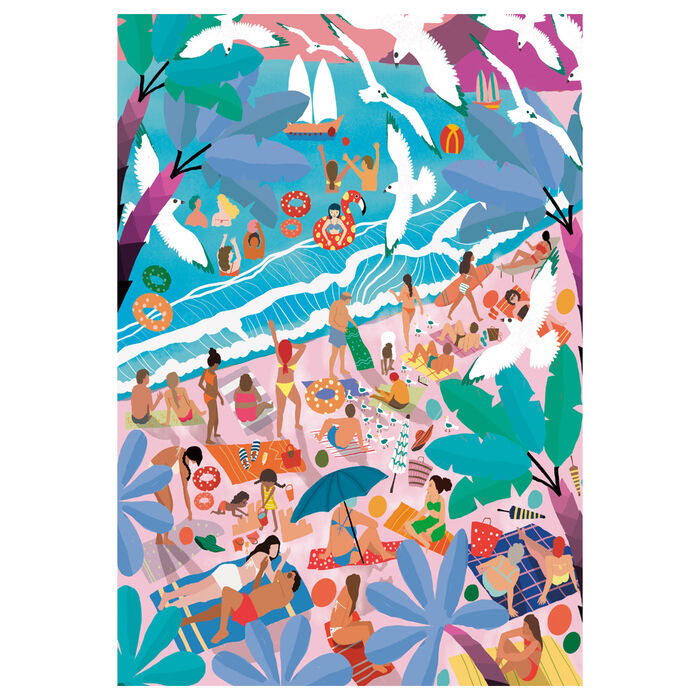 Sonntag am Strand Puzzle 1000 Teile
