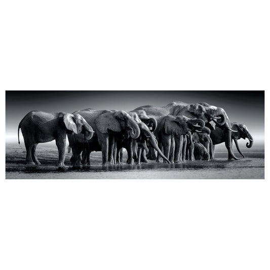 Herd of Giants Panorama Puzzle 1000 pieces