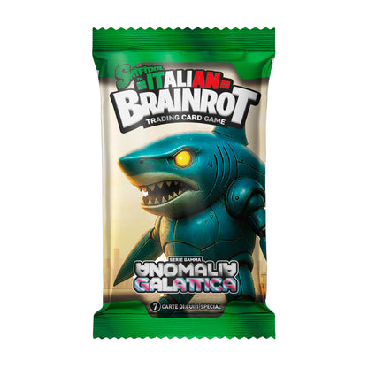 Album + Packung mit 7 Sammelkarten Galactic Anomaly Serie 3 Italian Brainrot Italian