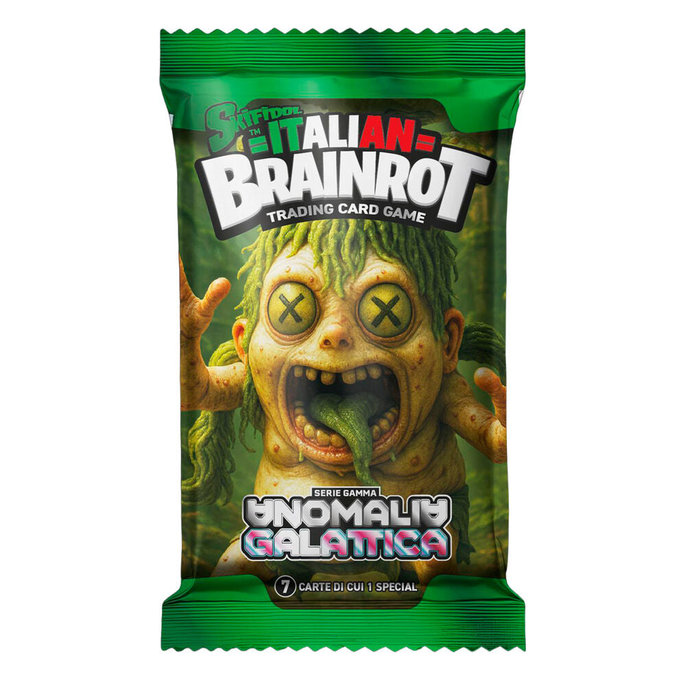 Album + Packung mit 7 Sammelkarten Galactic Anomaly Serie 3 Italian Brainrot Italian