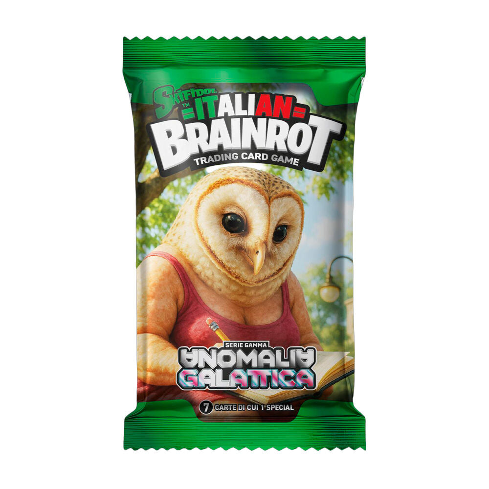 Pacote com 7 cards colecionáveis ​​da Série 3 Anomalia Galáctica - Sortimento Italiano de Brainrot
