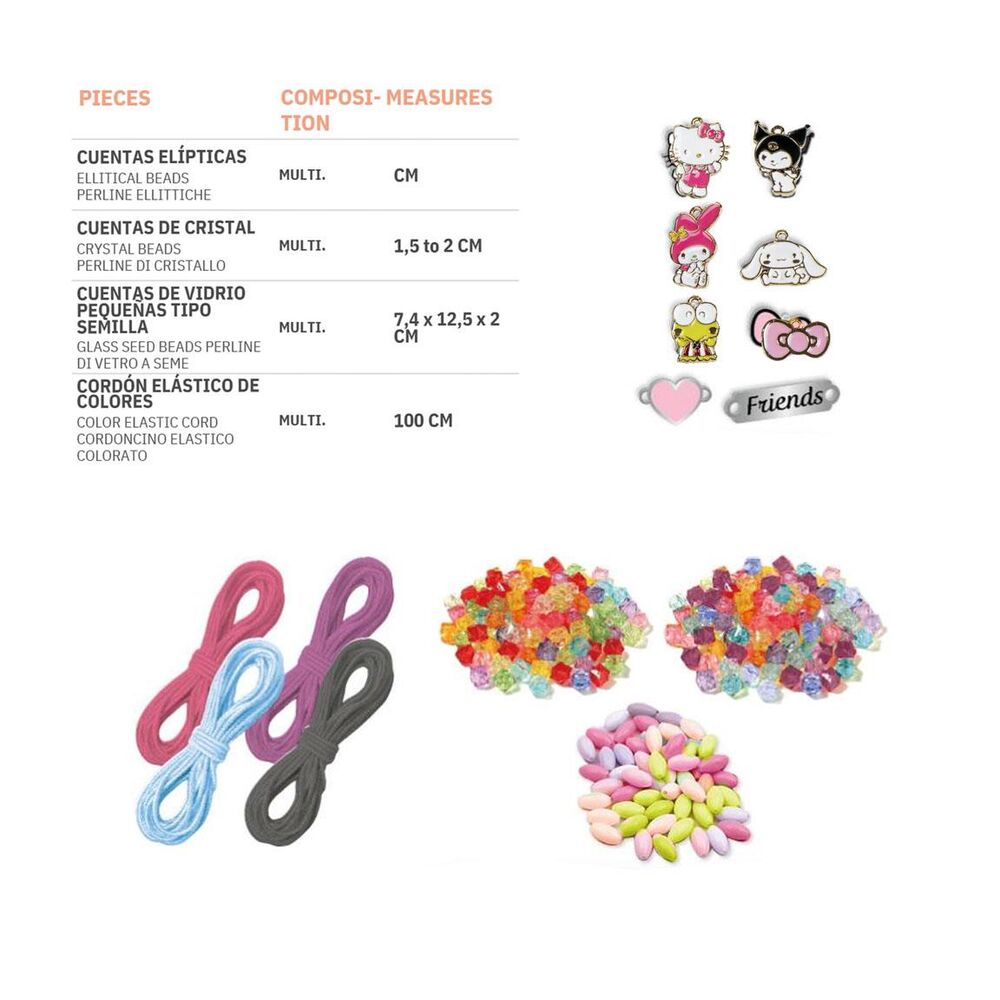 Crea i tuoi braccialetti di Hello Kitty e amici