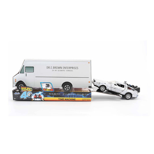 dlorean ice effect replica time machine 40th anniversary back to the future