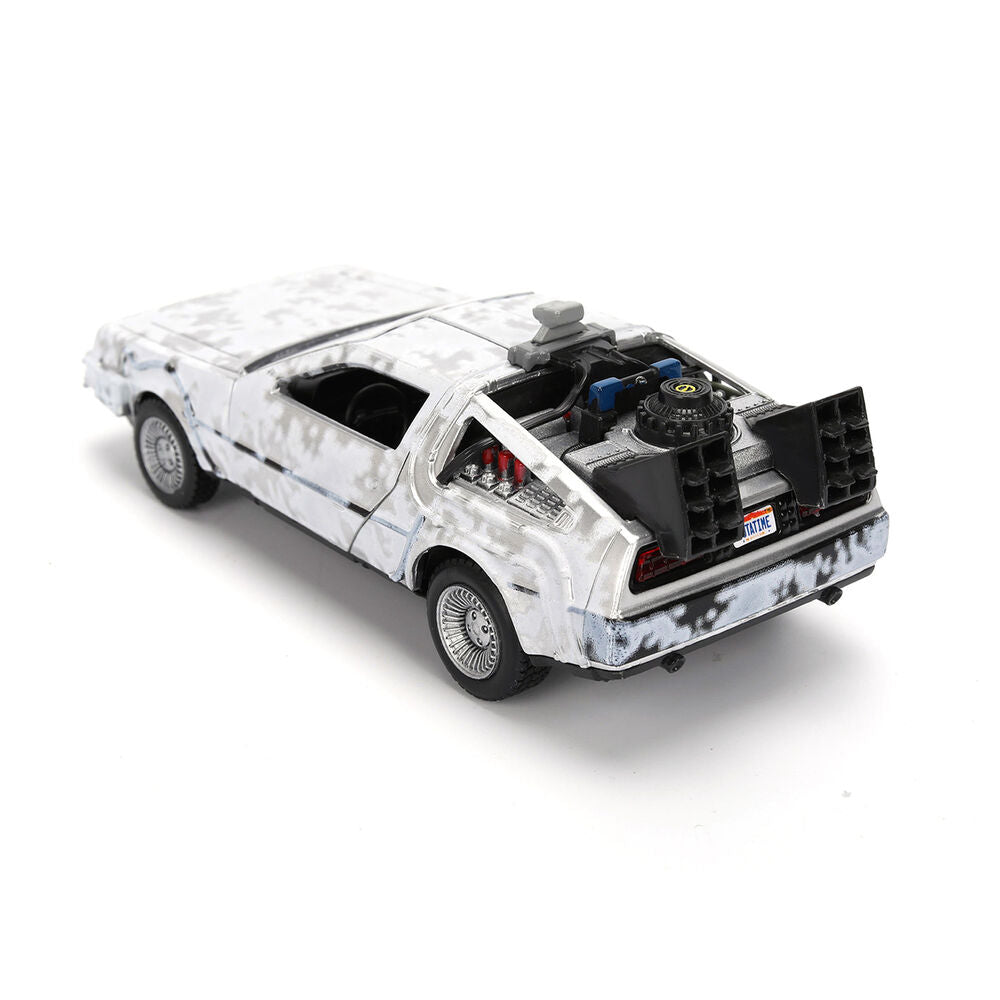 Replica della Macchina del Tempo con Effetto Ghiaccio Dloriano  40° Anniversario Ritorno al Futuro