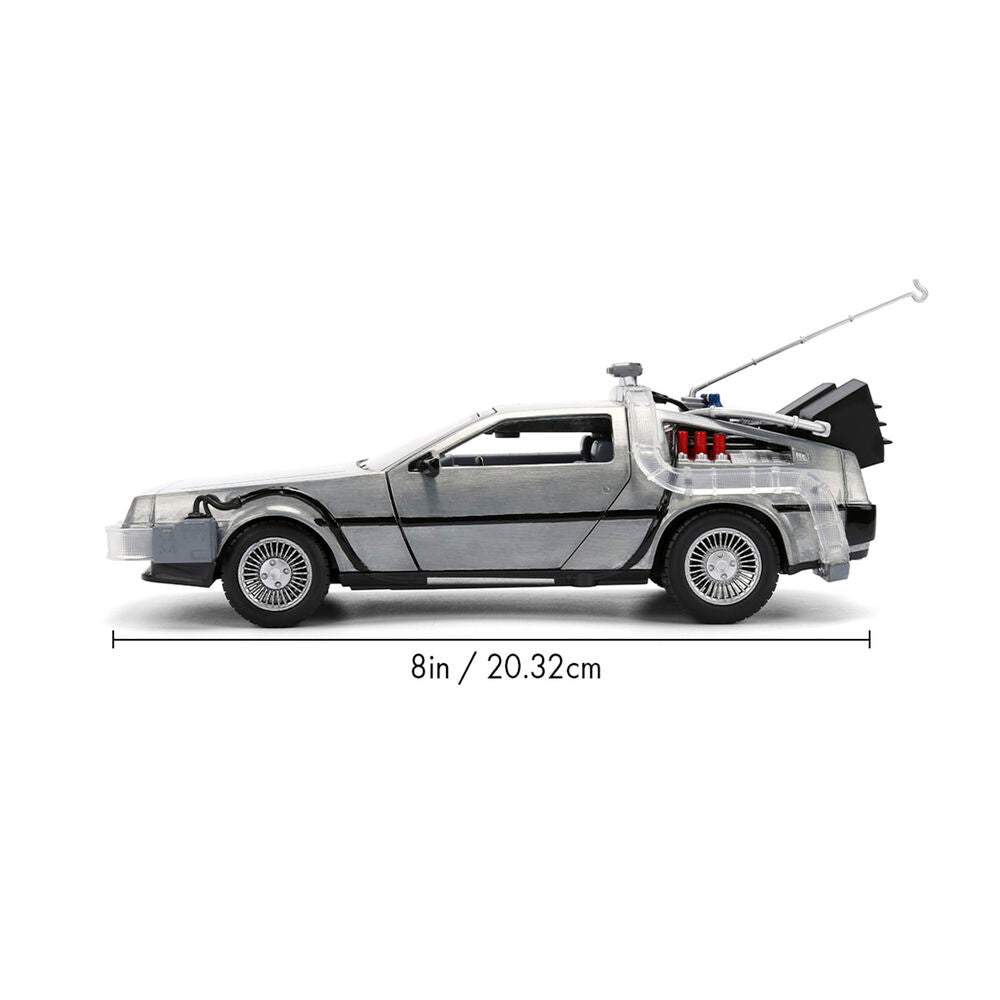 Replika DLorean Hollywood Rides Time Machine 40th Anniversary Back to the Future