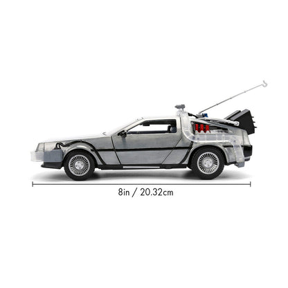 Replika DLorean Hollywood Rides Time Machine 40th Anniversary Back to the Future