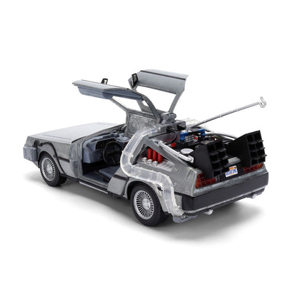 Replika DLorean Hollywood Rides Time Machine 40th Anniversary Back to the Future
