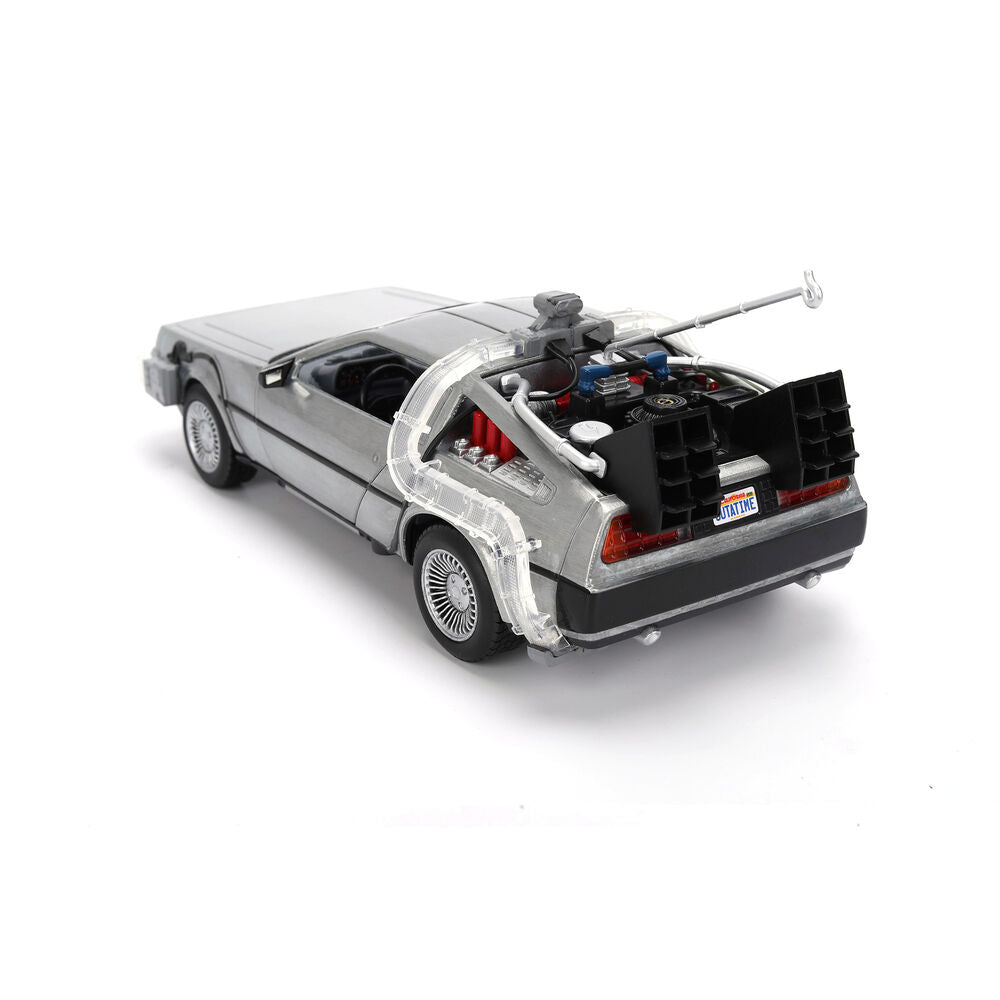Replika DLorean Hollywood Rides Time Machine 40th Anniversary Back to the Future