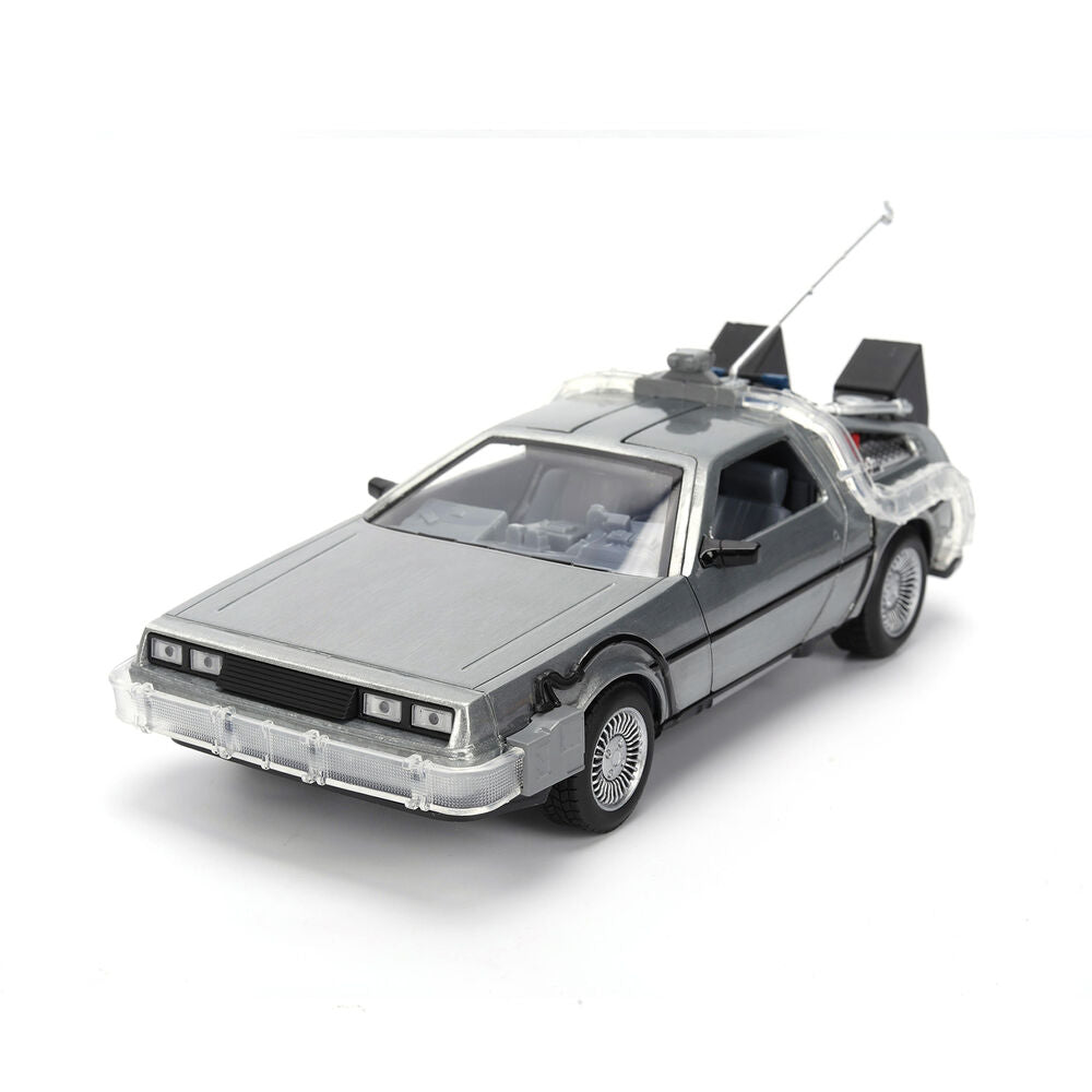 Replika DLorean Hollywood Rides Time Machine 40th Anniversary Back to the Future