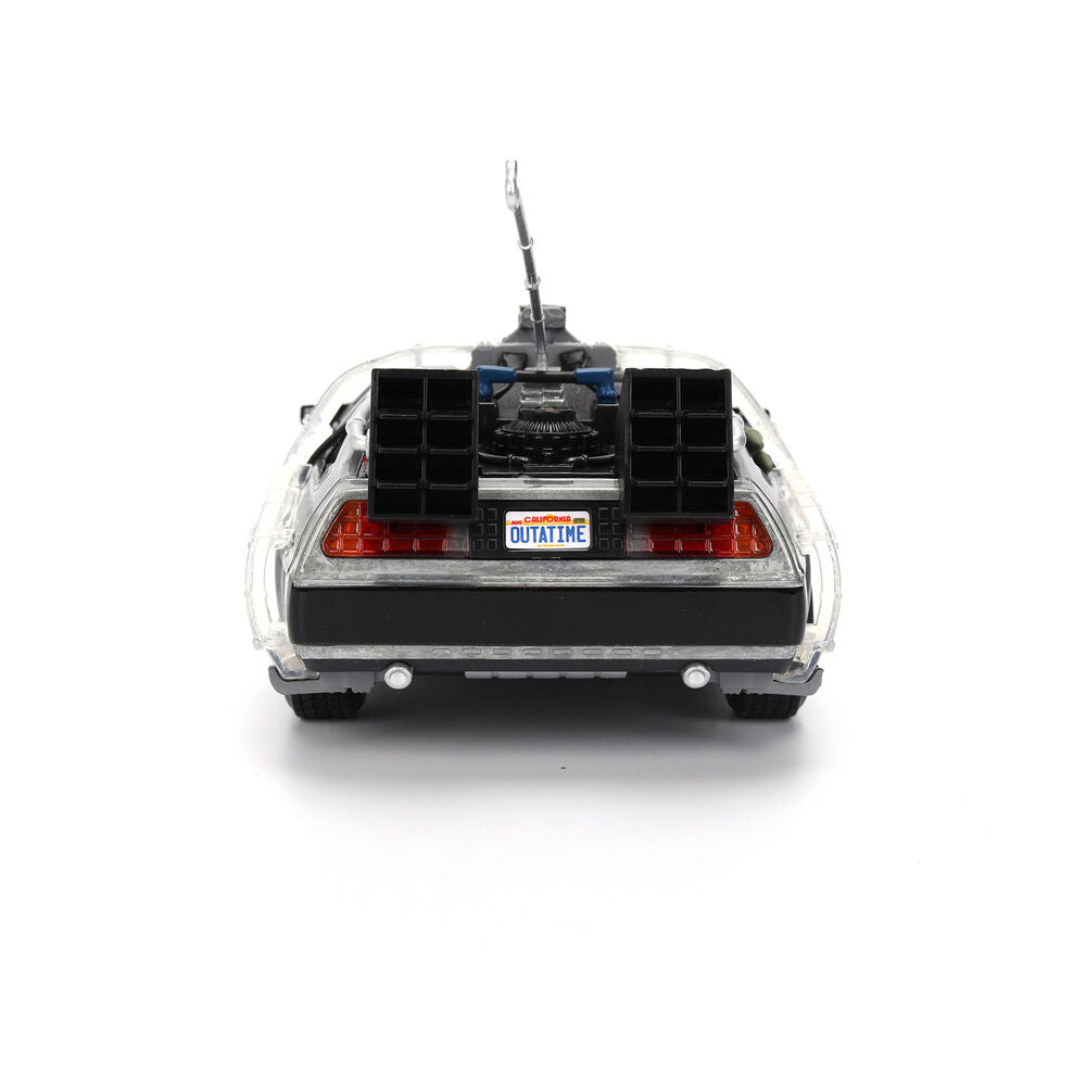Replika DLorean Hollywood Rides Time Machine 40th Anniversary Back to the Future