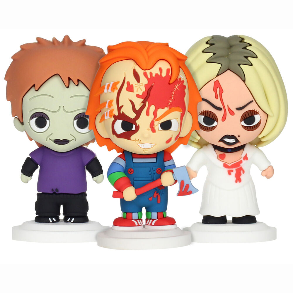 set of 3 pokis chucky figures 7cm