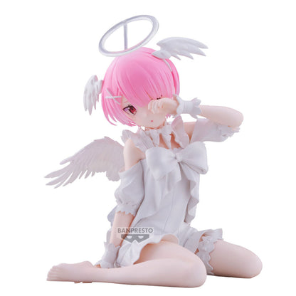 figure ram sweet angel relax time re:zero starting life in another world 13cm