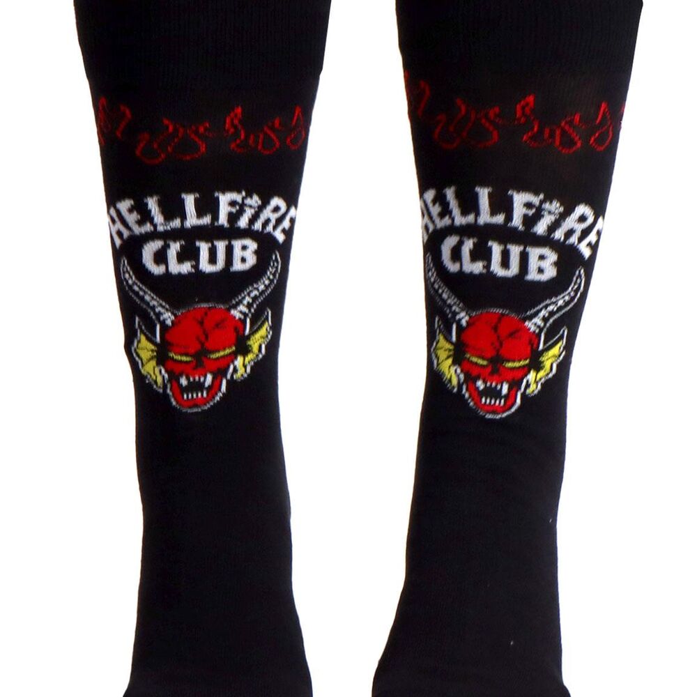 Hellfire Club Stranger Things adult socks