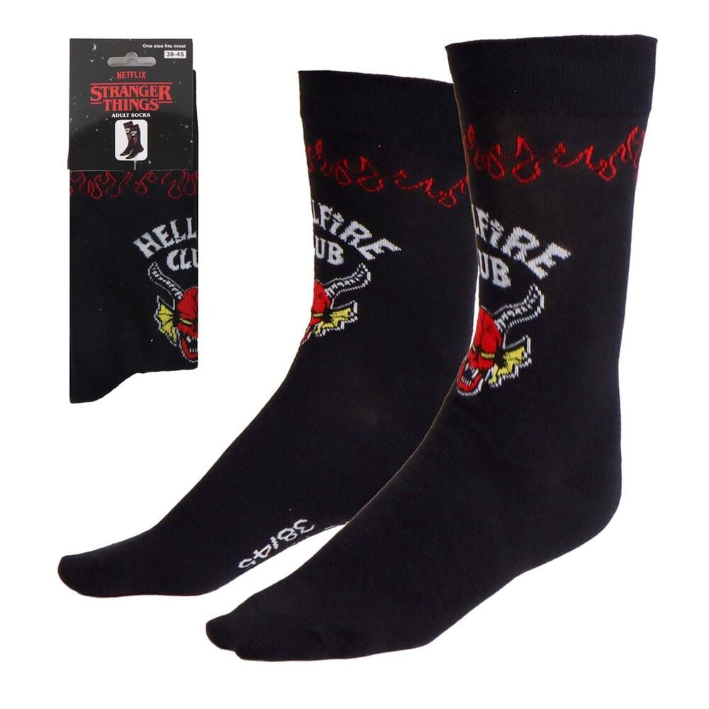 Hellfire Club Stranger Things Adult Socks
