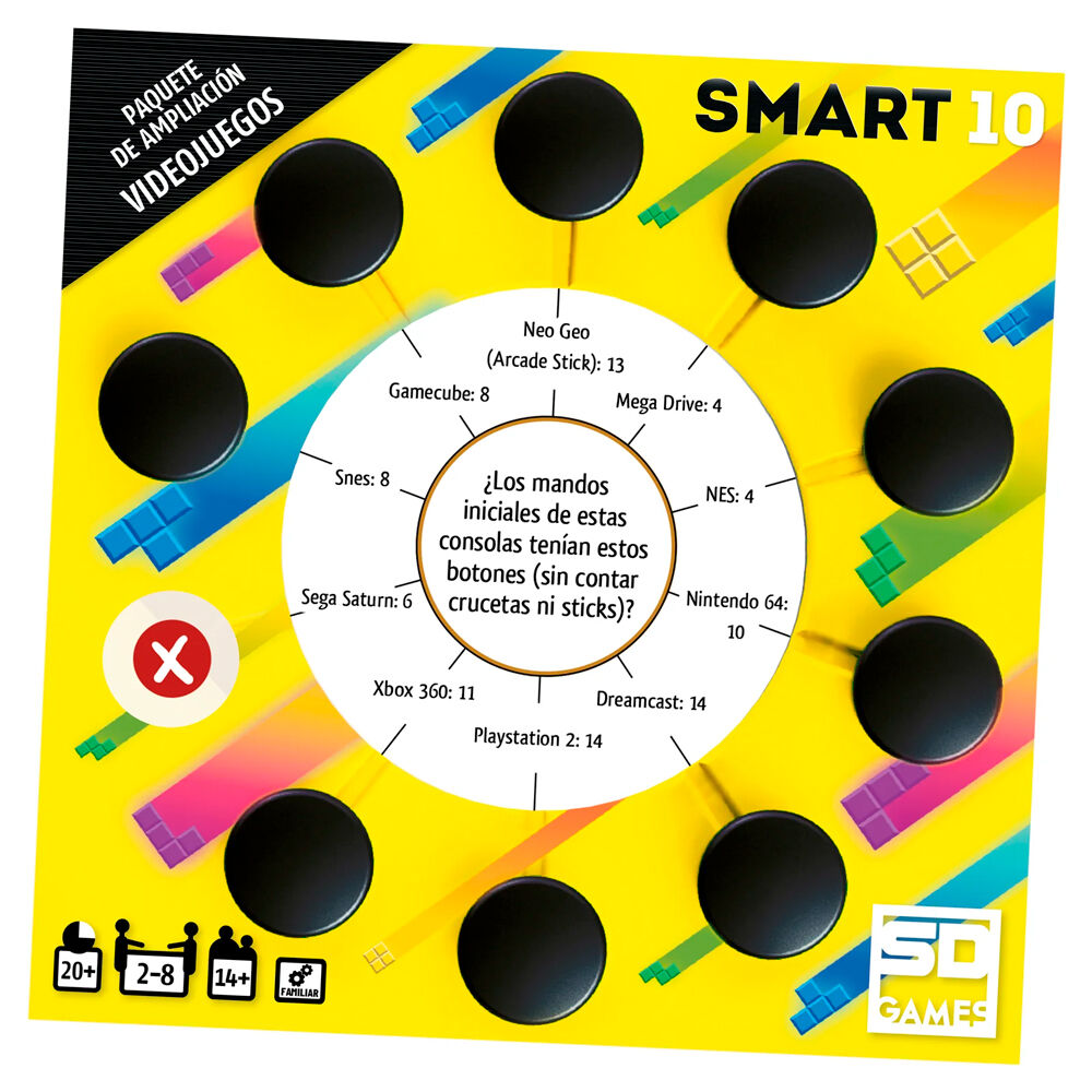Expansão de Jogos de Vídeo Smart 10 Jogos Espanhol