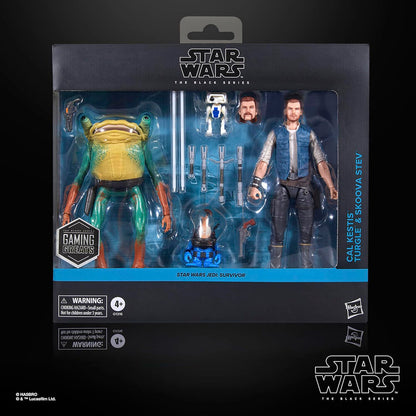 Blister 2 figures Cal Kestis Turgle & Skoova Stev Star Wars 15cm