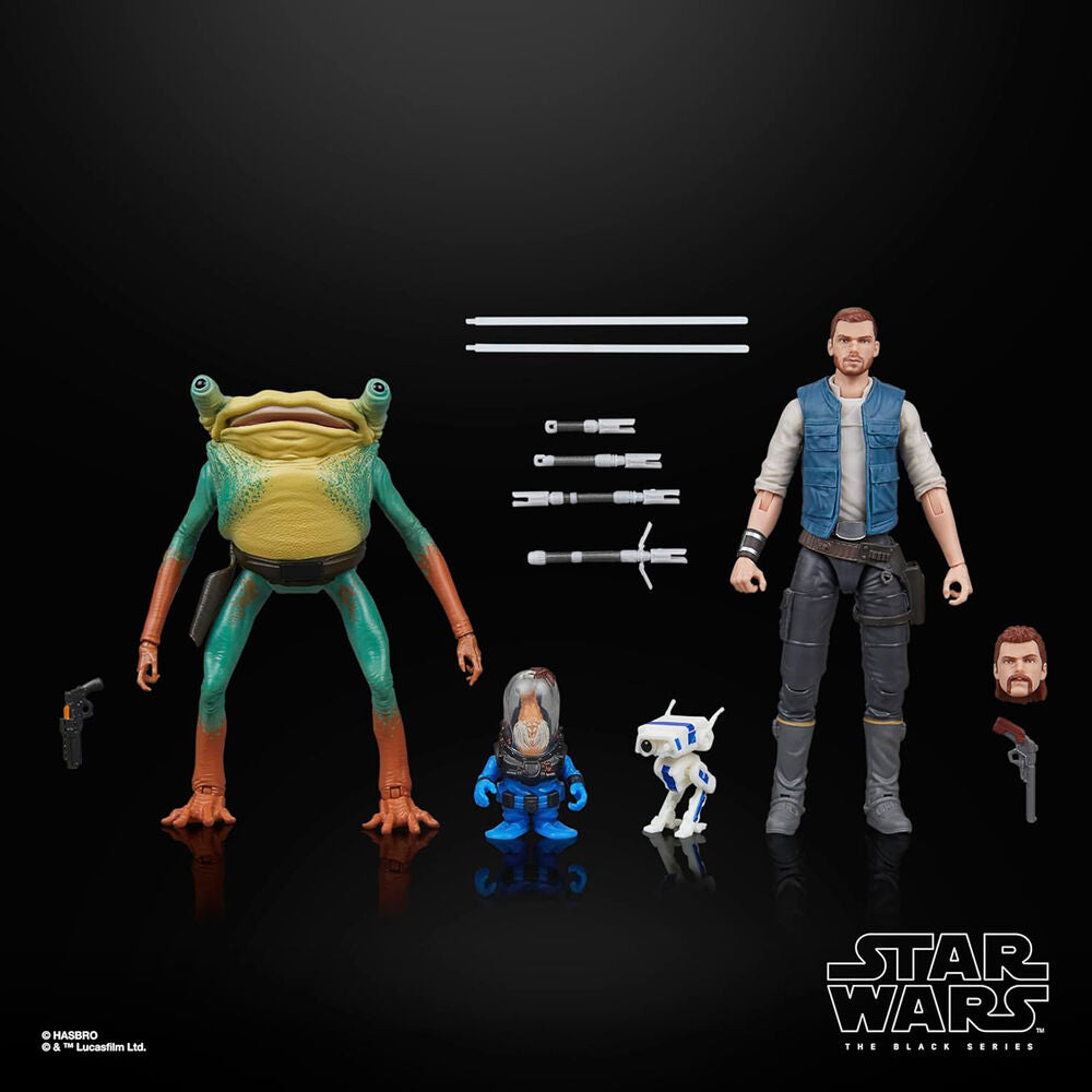 Blister 2 figures Cal Kestis Turgle & Skoova Stev Star Wars 15cm