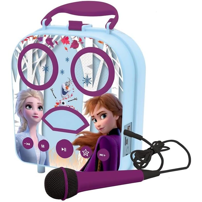 Valigetta portatile per karaoke Disney Frozen