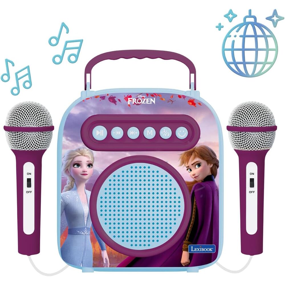 portable disney frozen karaoke suitcase