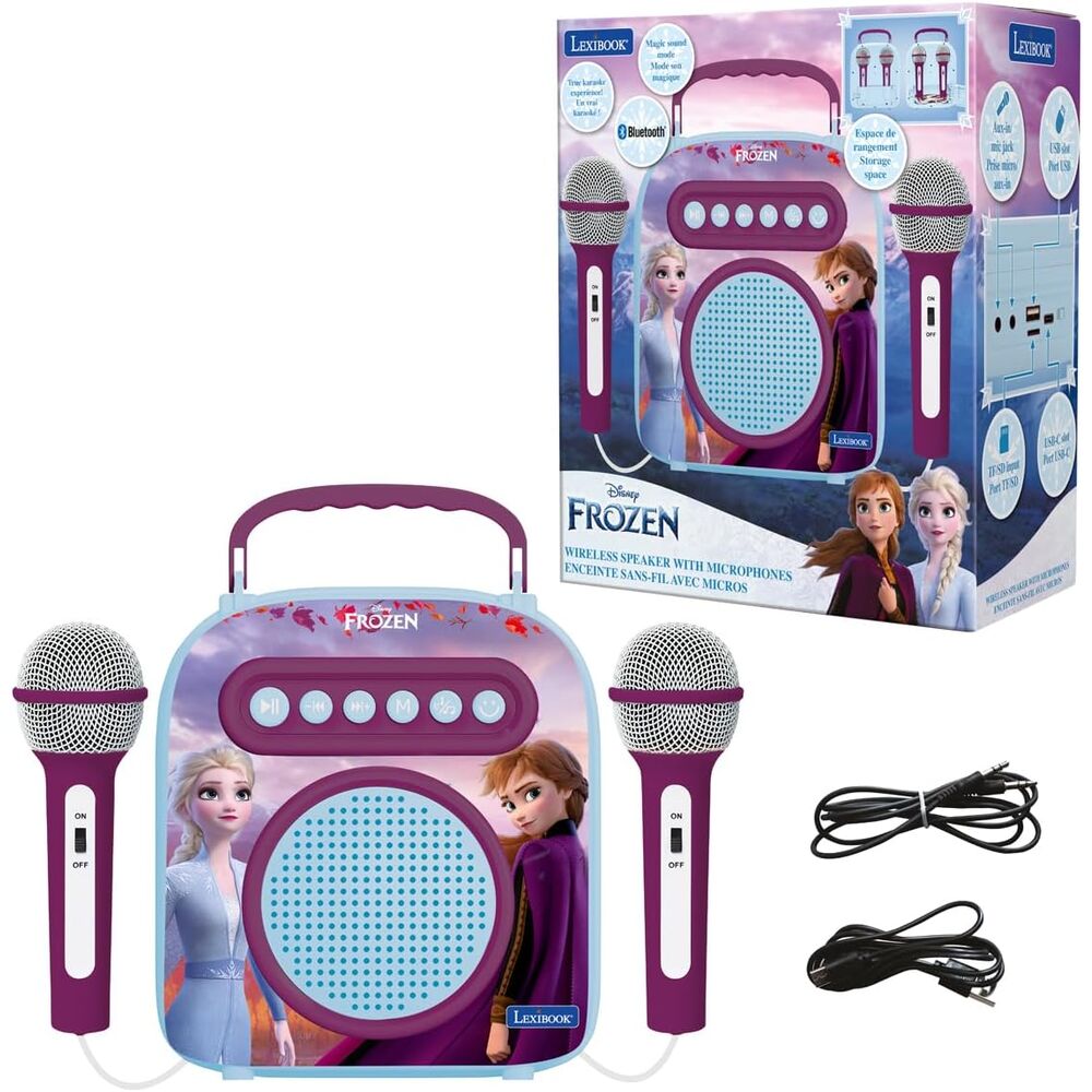 Valigetta portatile per karaoke Disney Frozen