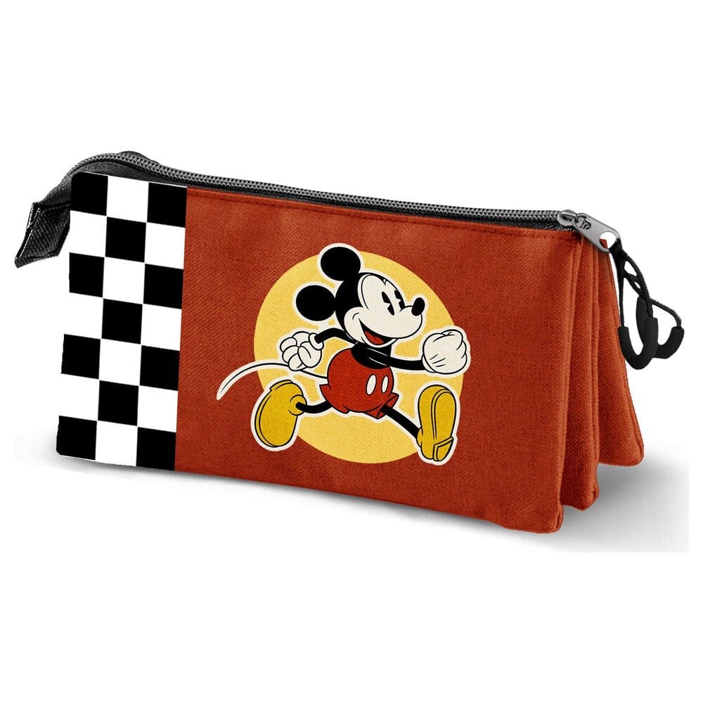 Racing Mickey Disney triple pencil case