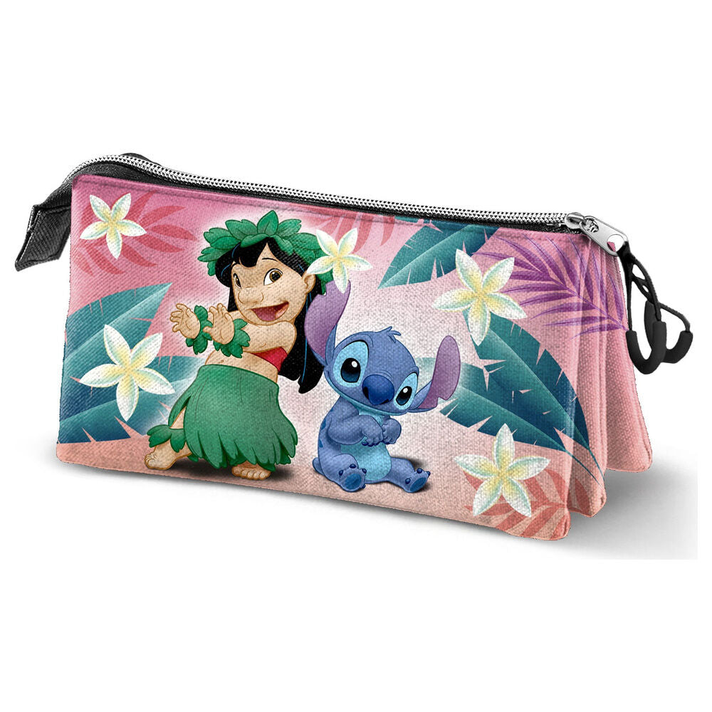 dance stitch disney triple pencil case