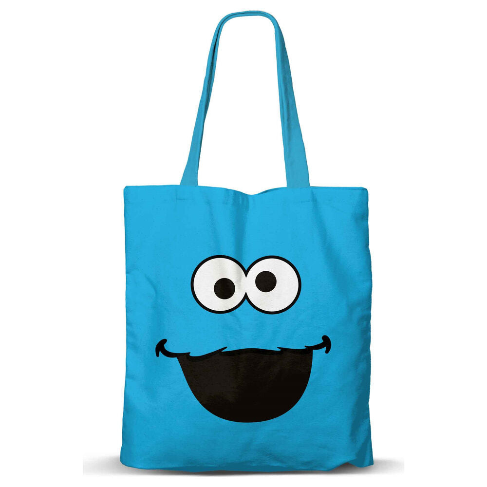 cookie monster sesame street shopping bag