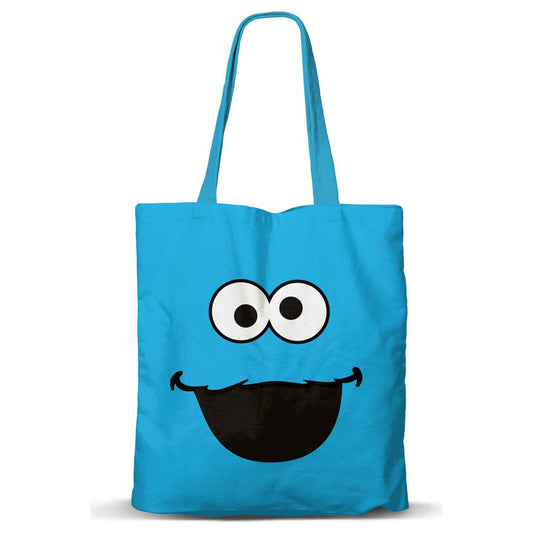 cookie monster sesame street shopping bag