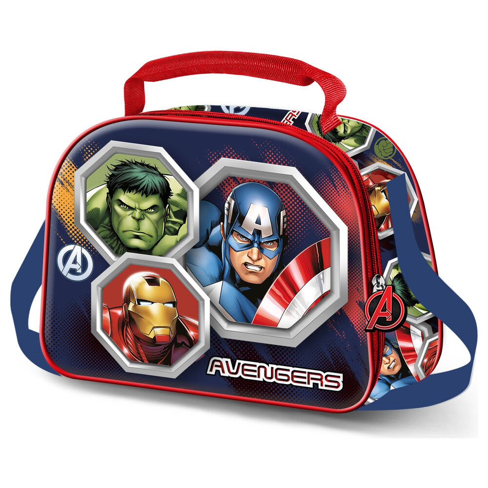 3d assemble avengers marvel lunch bag