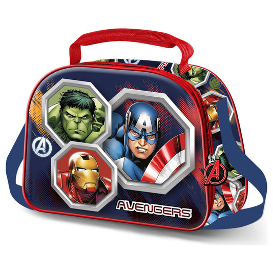 3d assemble avengers marvel lunch bag