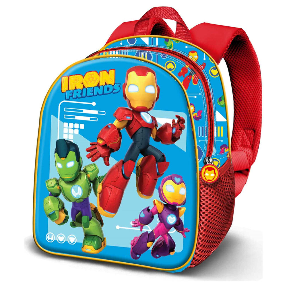 3d tech iron man friends marvel backpack 31cm